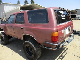 1990 TOYOTA 4RUNNER SR5 BURGUNDY 3.0L MT 4WD Z16314
